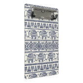 Blauw Elephant Patroon Mini Klembord (Schuin)