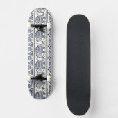 Blauw Elephant Patroon Persoonlijk Skateboard (Voorkant)