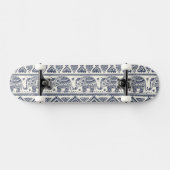 Blauw Elephant Patroon Persoonlijk Skateboard (Horizontaal)