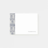 Blauw Elephant Patroon Post-it® Notes (Voorkant)