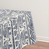 Blauw Elephant Patroon Tafelkleed (Voorbeeld)