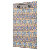 Blauw Elephant Tribal Patroon Klembord (Links)