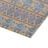 Blauw Elephant Tribal Patroon Snijplank (Hoek)