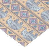 Blauw Elephant Tribal Patroon Tafelkleed (Gekanteld)