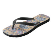 Blauw Elephant Tribal Patroon Teenslippers (Schuin)