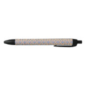 Blauw Elephant Tribal Patroon Zwarte Inkt Pen (Bodem)