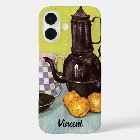 Blauw Emaille Koffiepot door Vincent van Gogh Case-Mate iPhone Case (Achterkant)