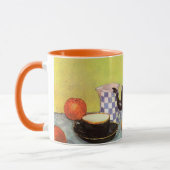 Blauw Emaille Koffiepot door Vincent van Gogh Mok (Links)