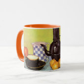 Blauw Emaille Koffiepot door Vincent van Gogh Mok (Voorkant links)