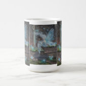 Blauw Ember Fee Fantasy Kunstmok door Molly Harris Koffiemok (Center)