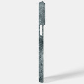 BLAUW EMBOSSED METALLIC LOOK ORNAMATION Case-Mate iPhone CASE (Achterkant / Rechts)