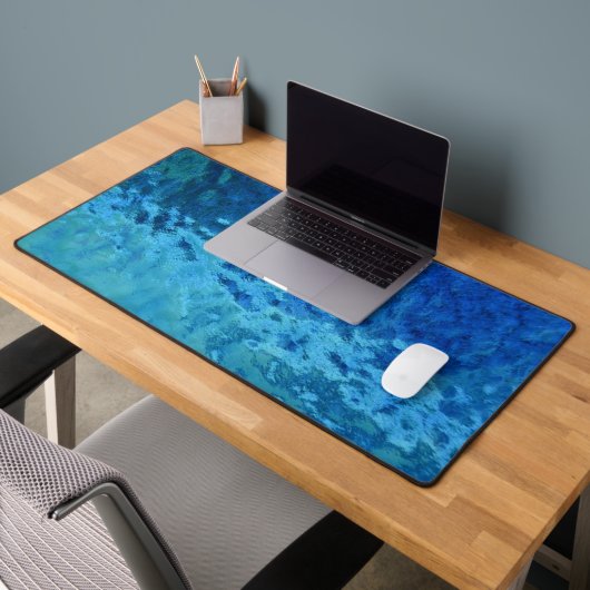 Blauw en Aqua Glas in lood Bureaumat (Kantoor 2)