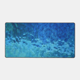 Blauw en Aqua Glas in lood Bureaumat