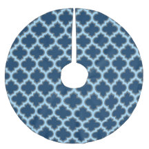 Blauw en Baby Blauw Trellis, Lattice, Quatrefoil