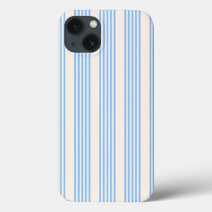 Blauw en beige vijf strips Case-Mate iPhone case
