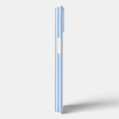 Blauw en beige vijf strips Case-Mate iPhone case (Achterkant / Rechts)
