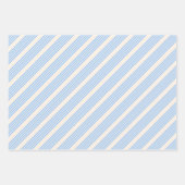 Blauw en beige vijf strips inpakpapier vel (Voorkant 2)