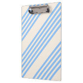 Blauw en beige vijf strips klembord (Links)