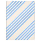 Blauw en beige vijf strips klembord (Achterkant)