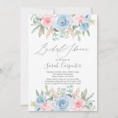 Blauw en blauw Vrijgezellenfeest Kaart (Voorkant)