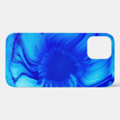 Blauw en blauwgroen abstract schilderij Case-Mate iPhone case (Achterkant (horizontaal))