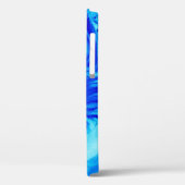 Blauw en blauwgroen abstract schilderij Case-Mate iPhone case (Achterkant / Links)