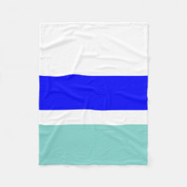 Blauw en Blauwgroen Fleece Deken