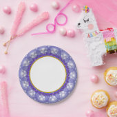 Blauw en Blauwgroen gelaagd papier Bord (Feest)