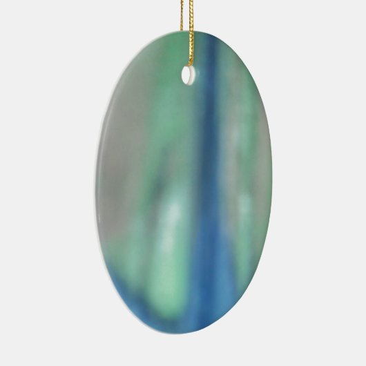 Blauw en blauwgroen groen zee keramisch ornament (Rechts)