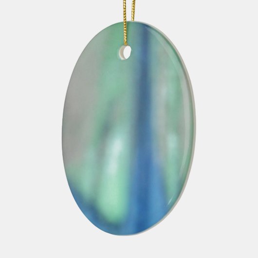 Blauw en blauwgroen groen zee keramisch ornament (Links)