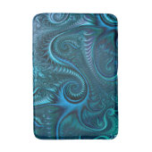 Blauw- en Blauwgroen inktvissenpatroon Badmat (Voorkant Verticaal)