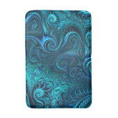 Blauw- en Blauwgroen inktvissenpatroon Badmat (Voorkant Verticaal)