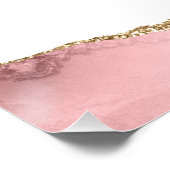 blauw en blos agaat Favorieten teken Perfect Poster (Hoek)