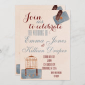 Blauw en Bourgogne Kaart (Voorkant / Achterkant)