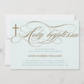 BLAUW- EN BROEIHOOGKROSS | BAPTISME-INVITATIE KAART (Voorkant)