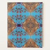 Blauw en Bronze op maat Planner (Achterkant)