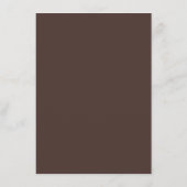 Blauw en bruiloft in bruin menu (Achterkant)