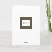 Blauw en Bruin 1e Vaderdag schoonzoon Kaart (Achterkant)