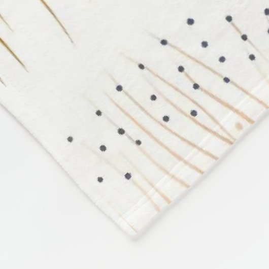 Blauw en Bruin Abstract Kleur DesignFleece Deken (Hoek)