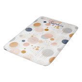 Blauw en Bruin Abstract Kleur DesignFleece Deken Badmat (Gekanteld)