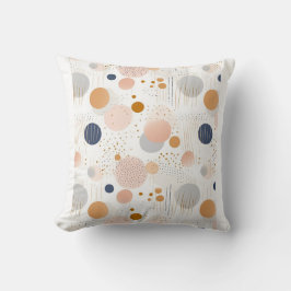 Blauw en Bruin Abstract Kleur DesignFleece Deken Kussen