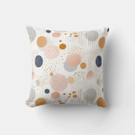 Blauw en Bruin Abstract Kleur DesignFleece Deken Kussen