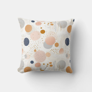 Blauw en Bruin Abstract Kleur DesignFleece Deken Kussen