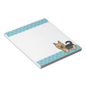 Blauw en bruin Australische Terrier Dog Tekening Notitieblok (Schuin)