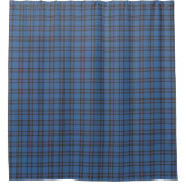 Blauw en bruin Elliot Clan Scottish Pset Douchegordijn (Voorkant)