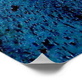 Blauw en bruin geschilderd oppervlak poster (Hoek)