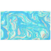 Blauw en bruin marmeren steen tafelkleed (Voorkant (Horizontaal))