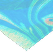 Blauw en bruin marmeren steen tafelkleed (Gekanteld)