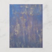 Blauw en bruin origineel getextureerd Briefkaart v (Voorkant)