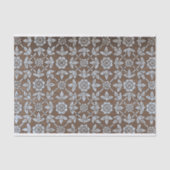 Blauw en bruin patroon tissuepapier (Voorkant)